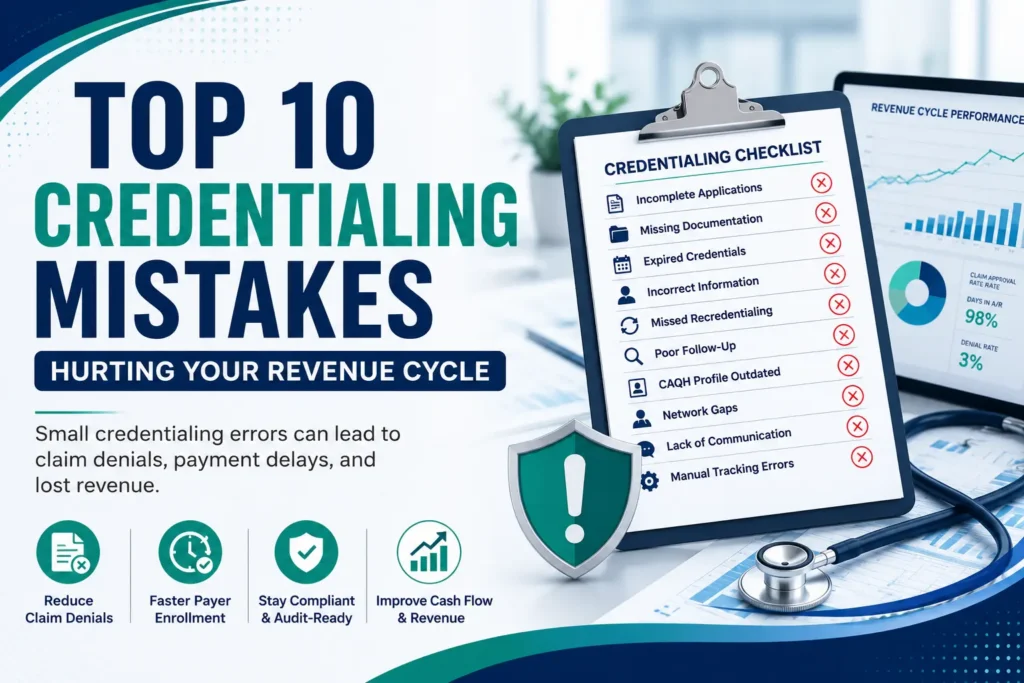 top 10 credentialing mistakes hurting your revenue cycle