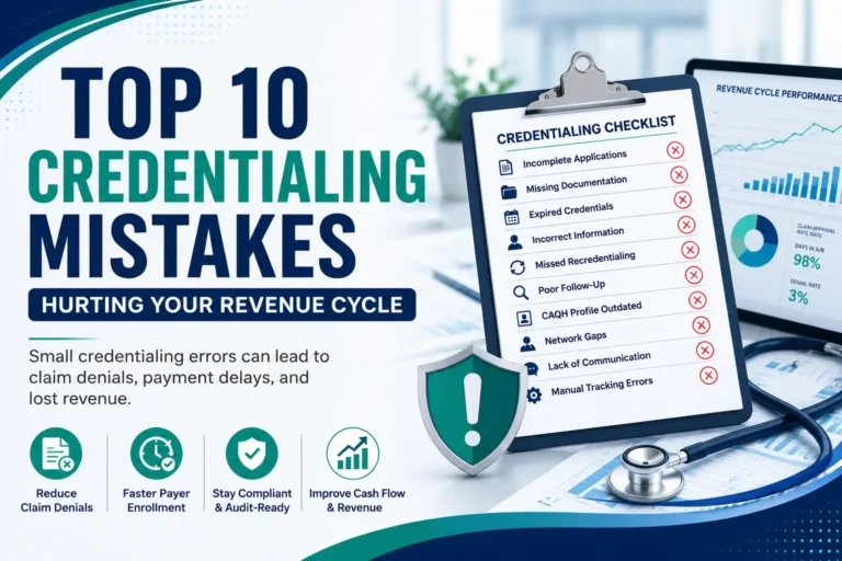 top 10 credentialing mistakes hurting your revenue cycle